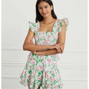 hillhouse linen set paz top and skirt